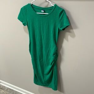 Old Navy Maternity Fitted Green Dress